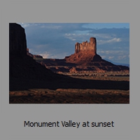 Monument Valley at sunset